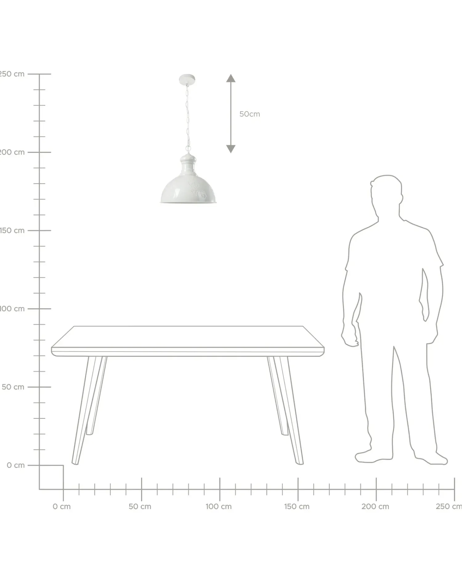 Hot Beliani Lampadario DIDESSA Metallo sporco Bianco