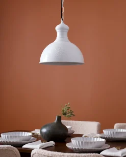 Hot Beliani Lampadario DIDESSA Metallo sporco Bianco