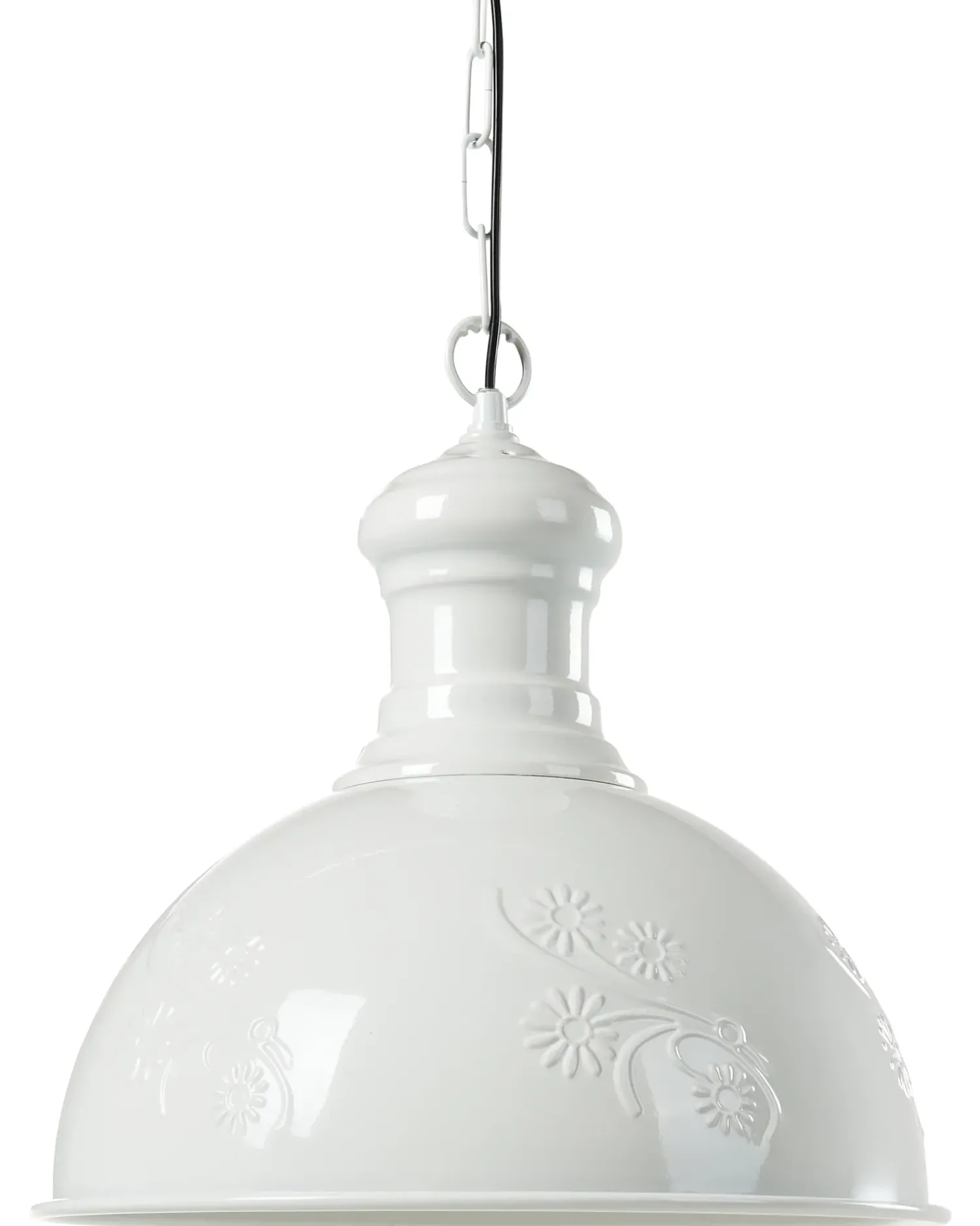 Hot Beliani Lampadario DIDESSA Metallo sporco Bianco