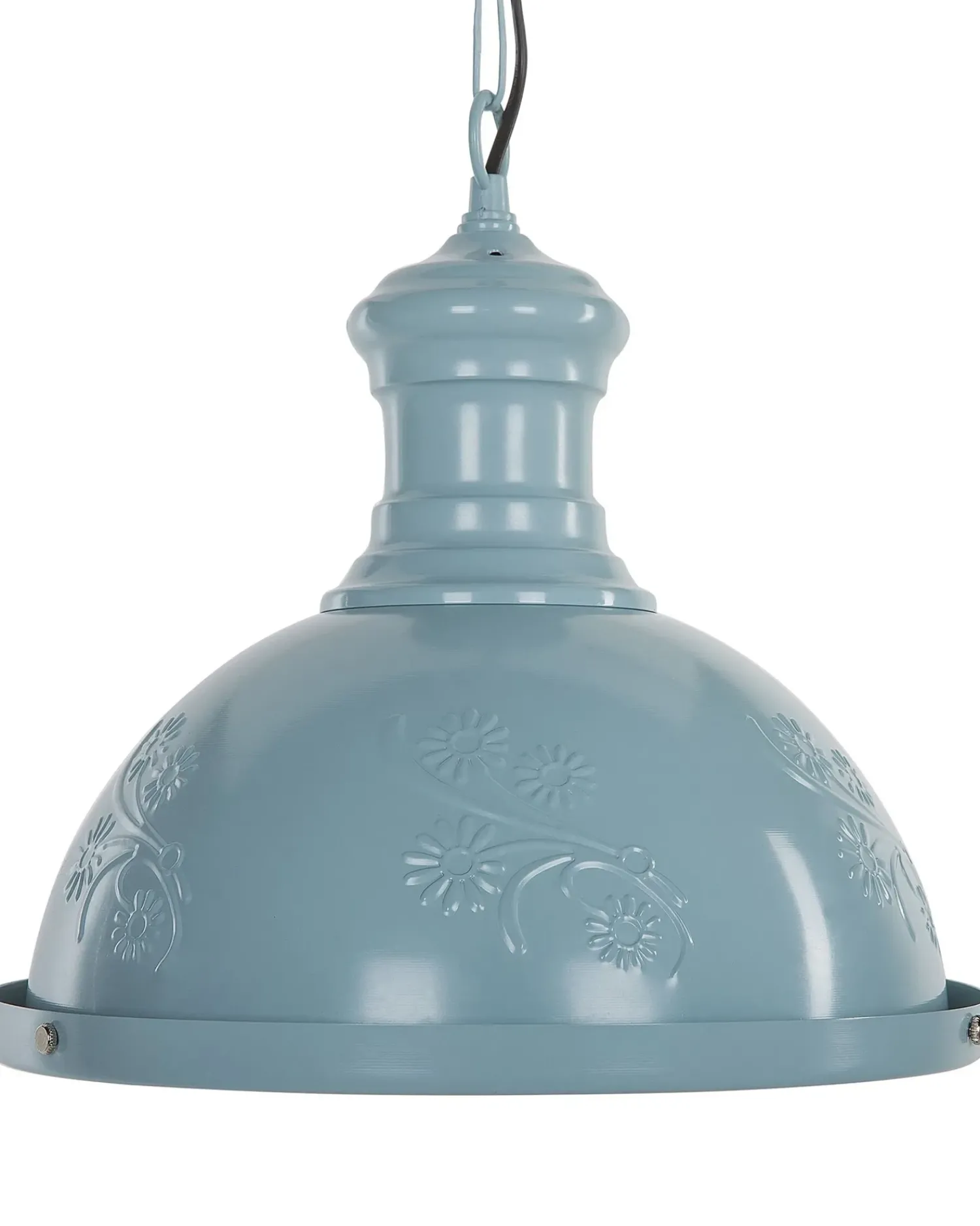 Outlet Beliani Lampadario DIDESSA Metallo Blu