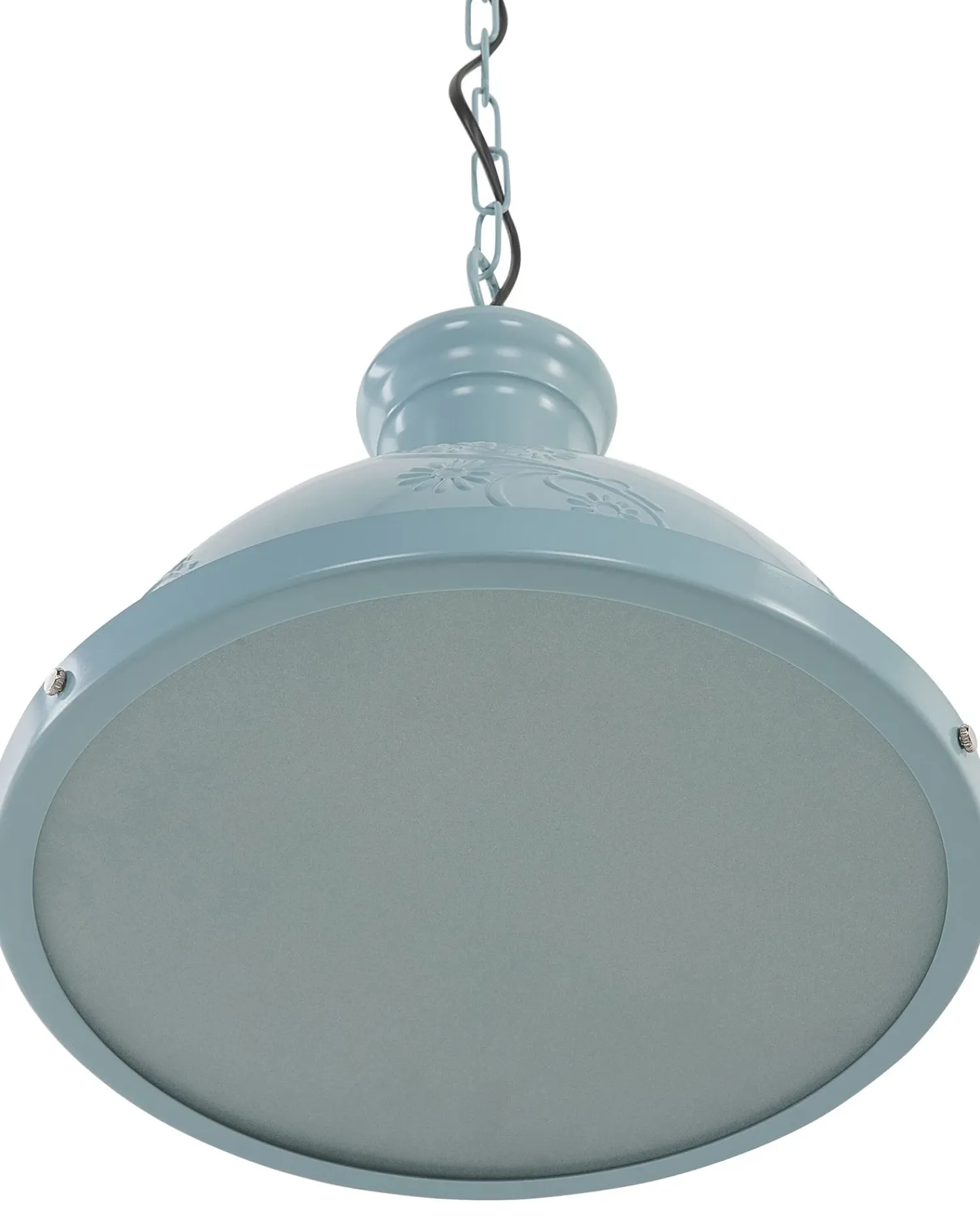 Outlet Beliani Lampadario DIDESSA Metallo Blu
