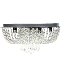 Hot Beliani Lampadario DORNAS Cristallo Argento