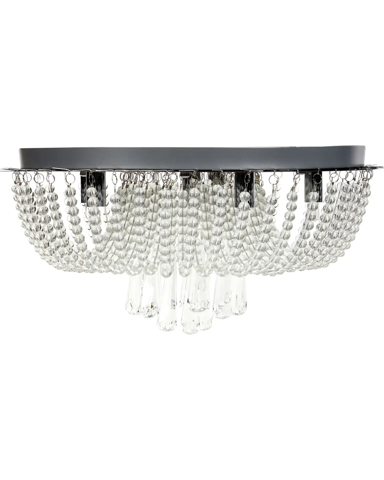Hot Beliani Lampadario DORNAS Cristallo Argento