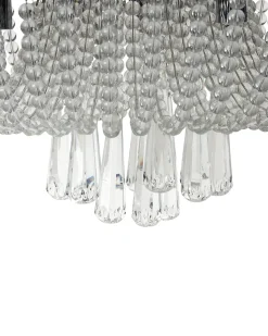 Hot Beliani Lampadario DORNAS Cristallo Argento