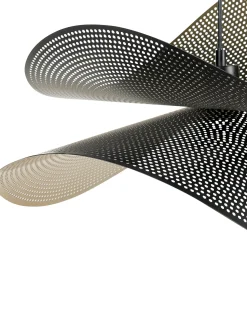 Clearance Beliani Lampadario DOYLES Metallo Oro Nero Oro