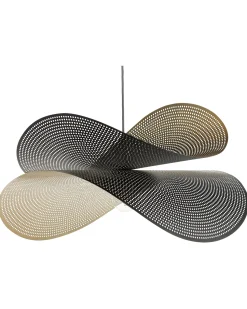 Clearance Beliani Lampadario DOYLES Metallo Oro Nero Oro