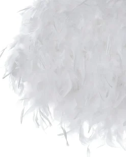 Outlet Beliani Lampadario DRAVA Piume Bianco