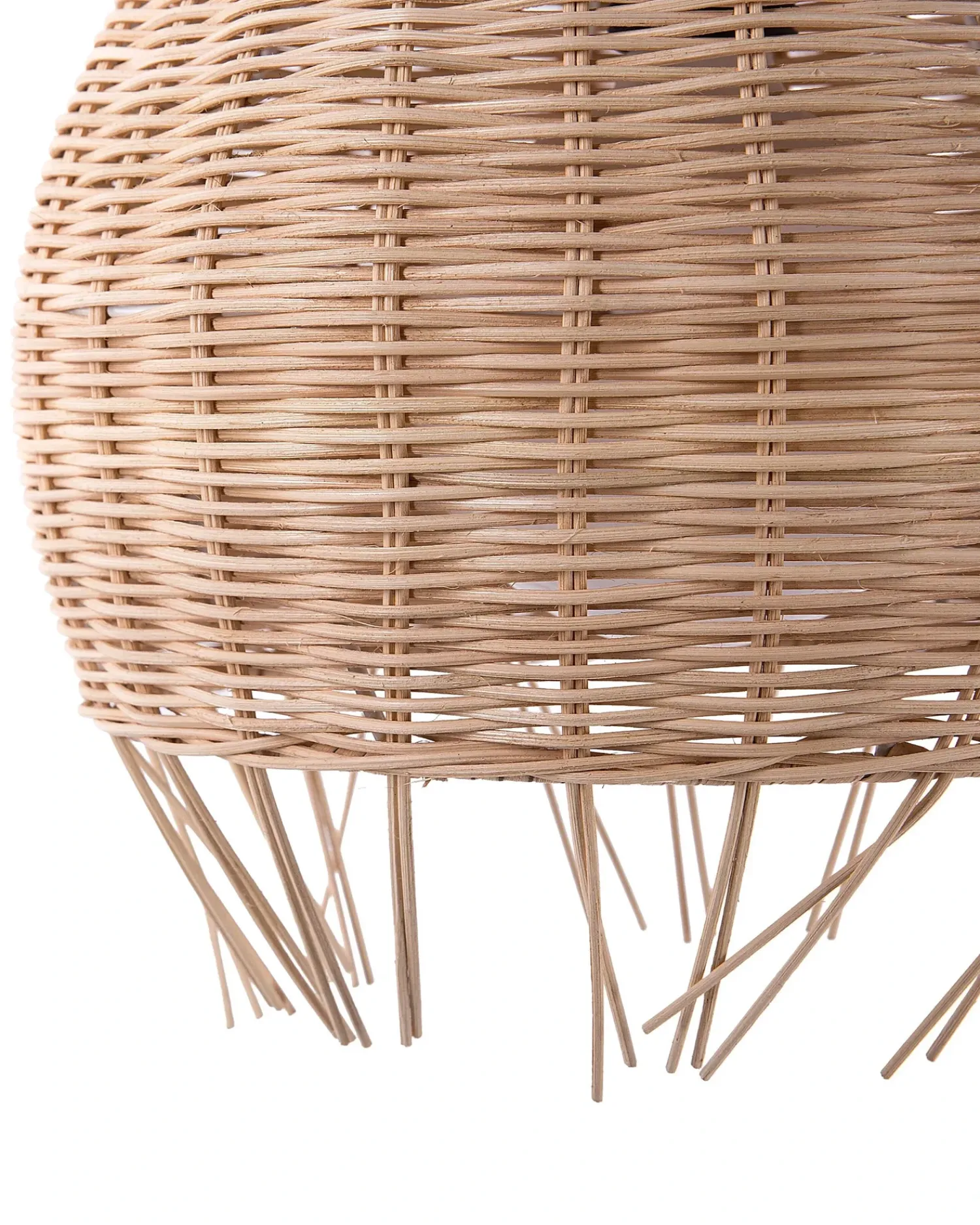 Online Beliani Lampadario DRINO Rattan Marrone chiaro Beige Naturale