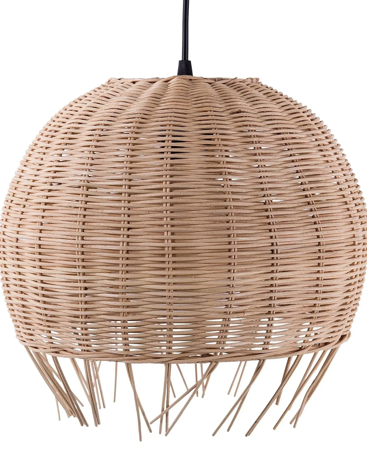Online Beliani Lampadario DRINO Rattan Marrone chiaro Beige Naturale