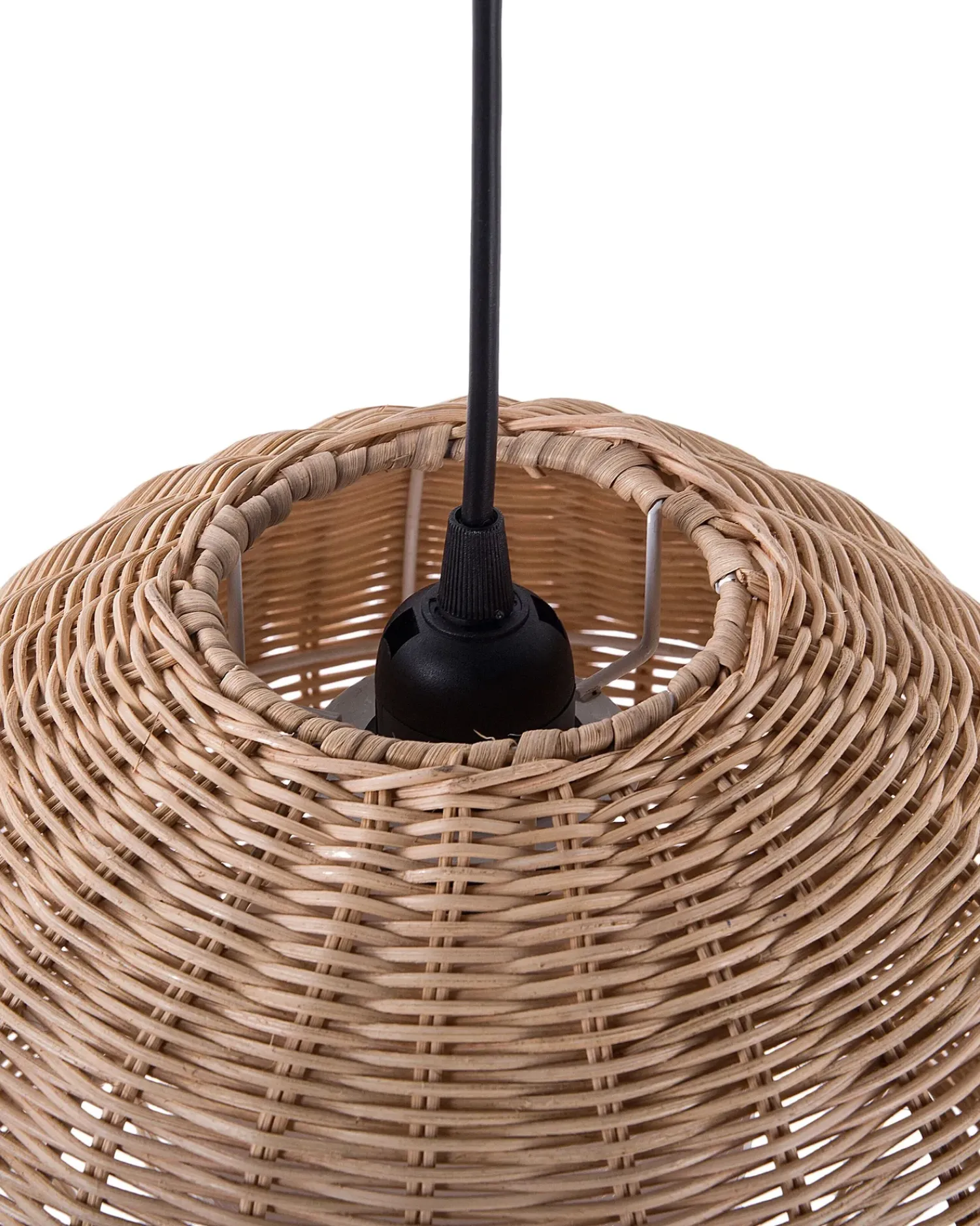 Online Beliani Lampadario DRINO Rattan Marrone chiaro Beige Naturale