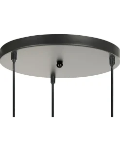 Hot Beliani Lampadario ENDRICK Vimini Naturale Bianco Marrone Bianco Naturale Marrone Nero