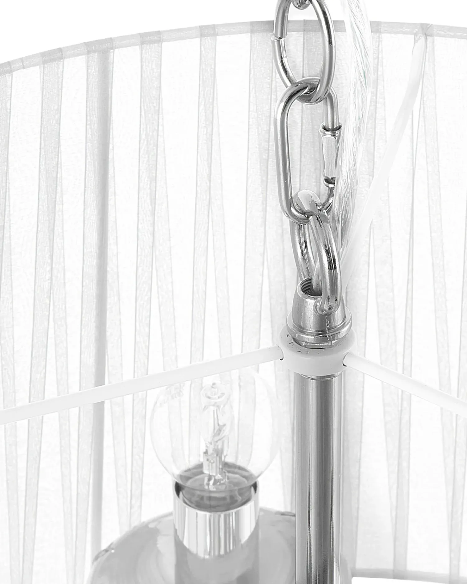 Clearance Beliani Lampadario EVANS Bianco