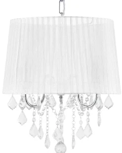 Clearance Beliani Lampadario EVANS Bianco