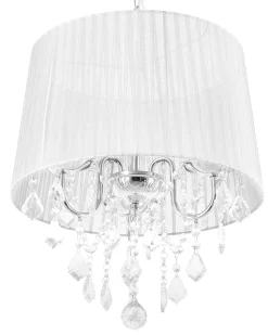 Clearance Beliani Lampadario EVANS Bianco