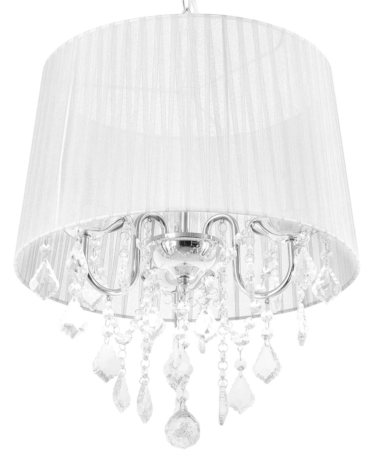 Clearance Beliani Lampadario EVANS Bianco