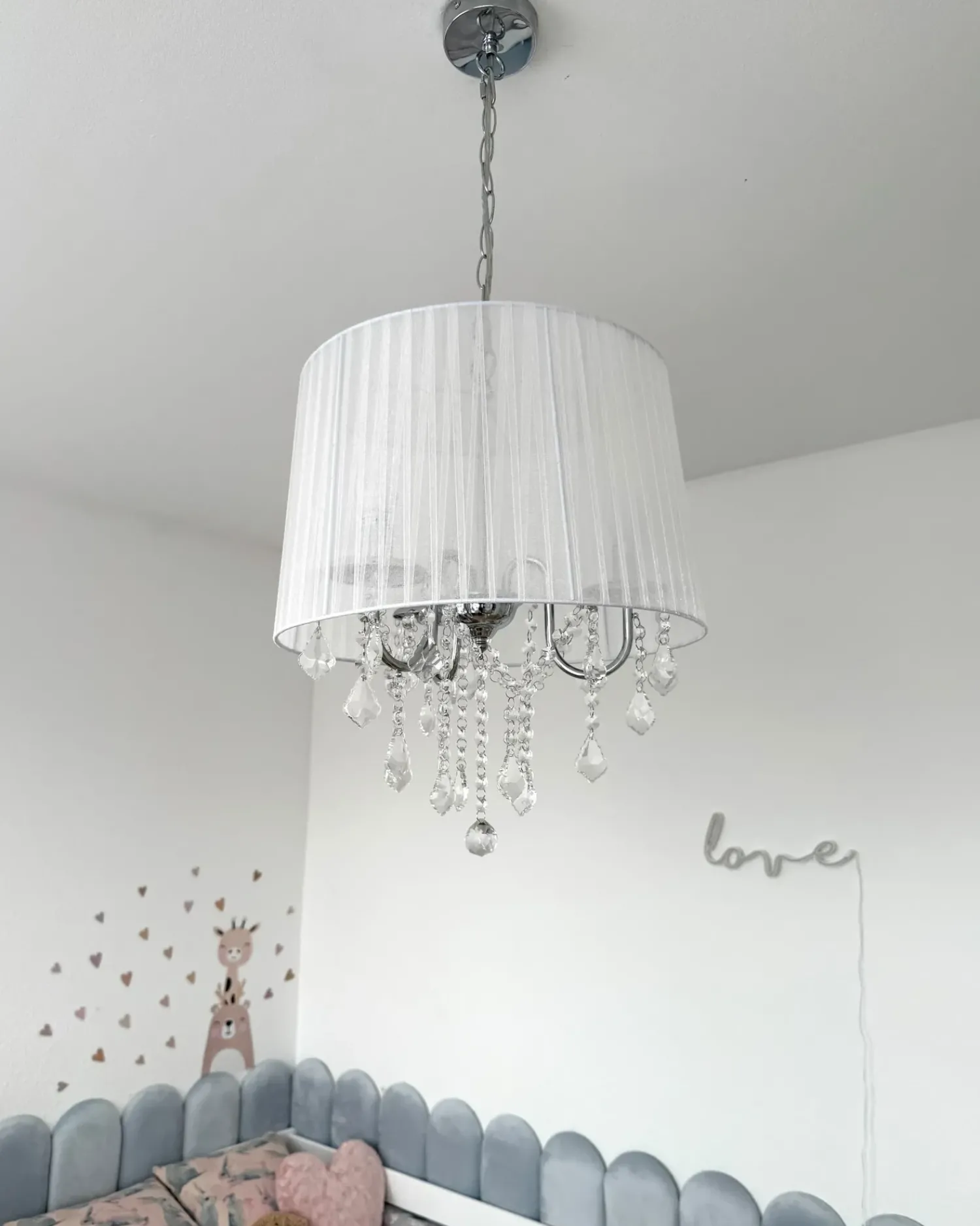 Clearance Beliani Lampadario EVANS Bianco