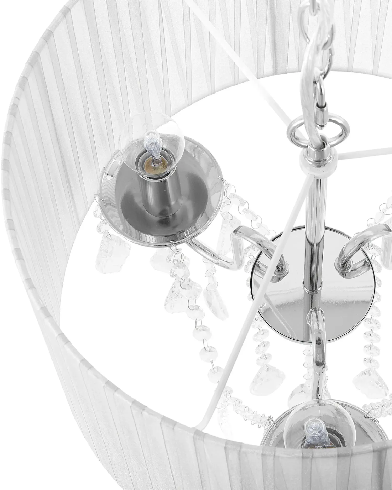 Clearance Beliani Lampadario EVANS Bianco