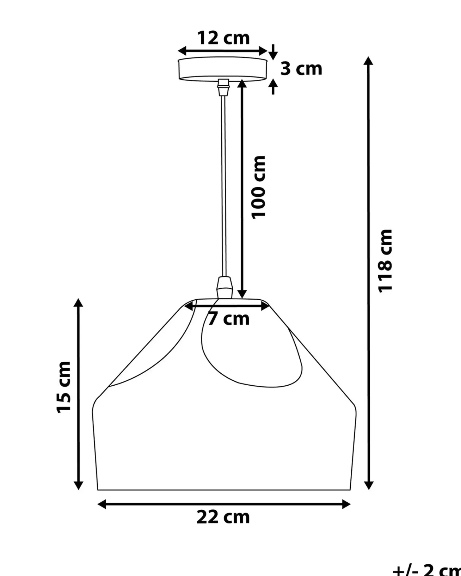 Discount Beliani Lampadario EVINOS Metallo Nero