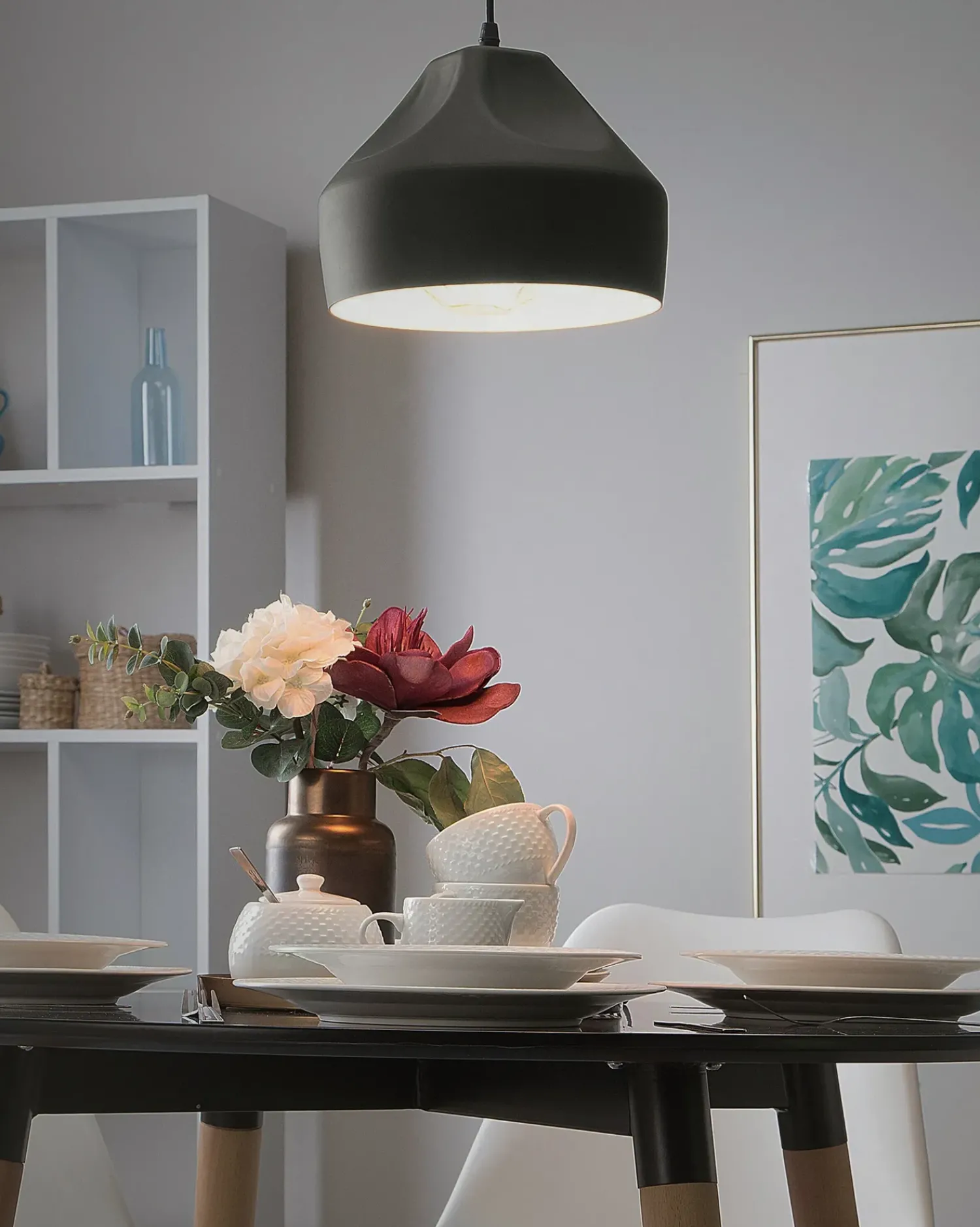 Discount Beliani Lampadario EVINOS Metallo Nero