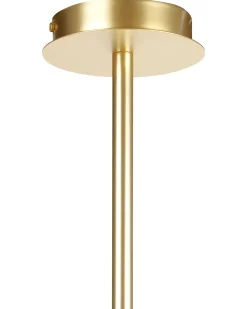 New Beliani Lampadario FORBES Metallo Oro Bianco Oro