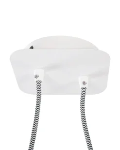 Outlet Beliani Lampadario FUCINO Bianco Bianco Argento