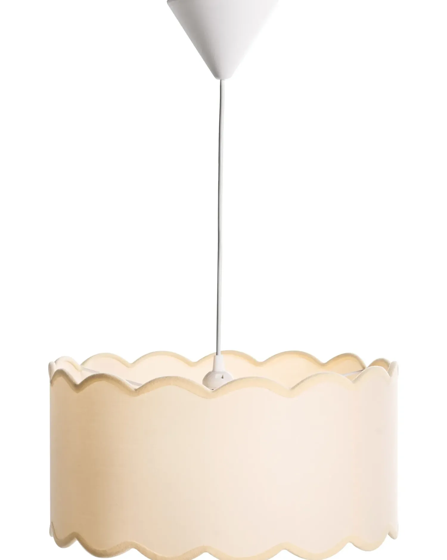 Online Beliani Lampadario GAIREZI Metallo Bianco/Beige Bianco Beige