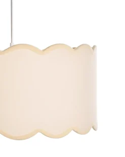 Online Beliani Lampadario GAIREZI Metallo Bianco/Beige Bianco Beige