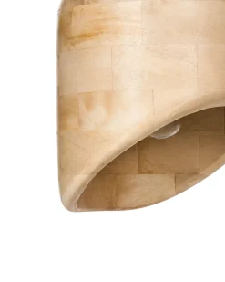 Outlet Beliani Lampadario GANDAKI Legno di mango chiaro Marrone
