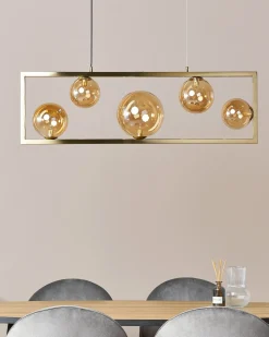 Clearance Beliani Lampadario GEEHI Metallo Ottone