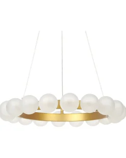 Discount Beliani Lampadario GEORGES Metallo Oro