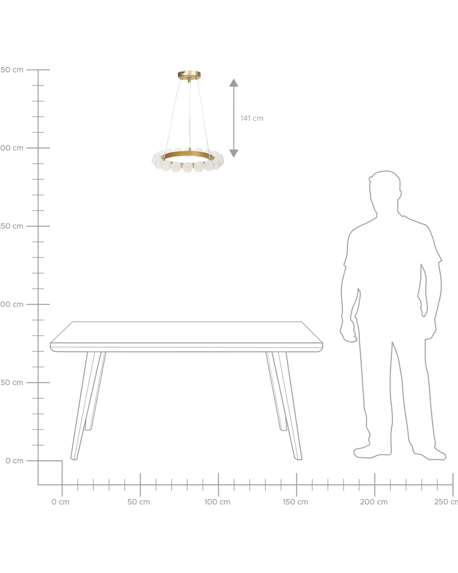 Discount Beliani Lampadario GEORGES Metallo Oro