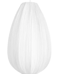 Outlet Beliani Lampadario GERA Tessuto Bianco