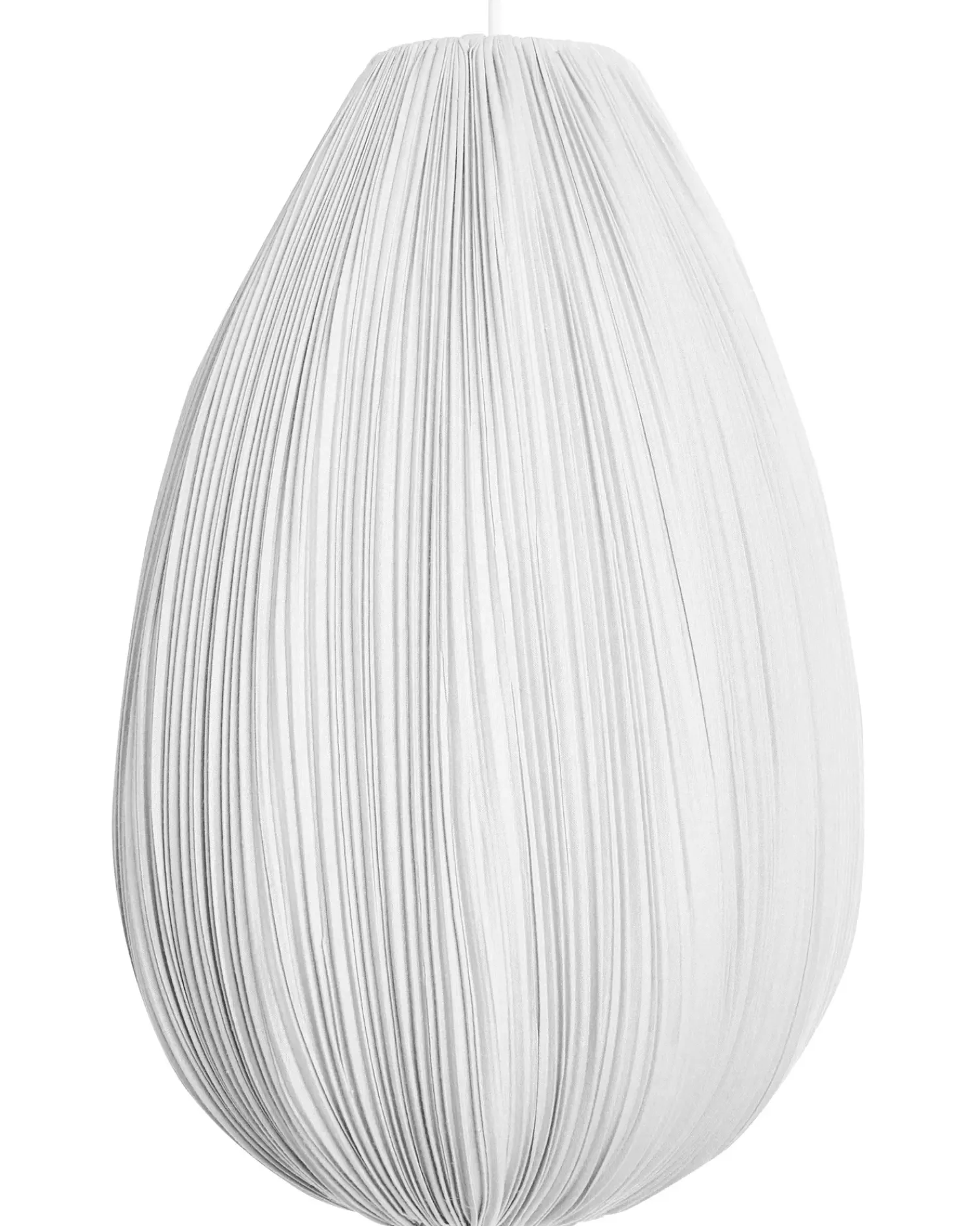 Clearance Beliani Lampadario GERA Tessuto Grigio