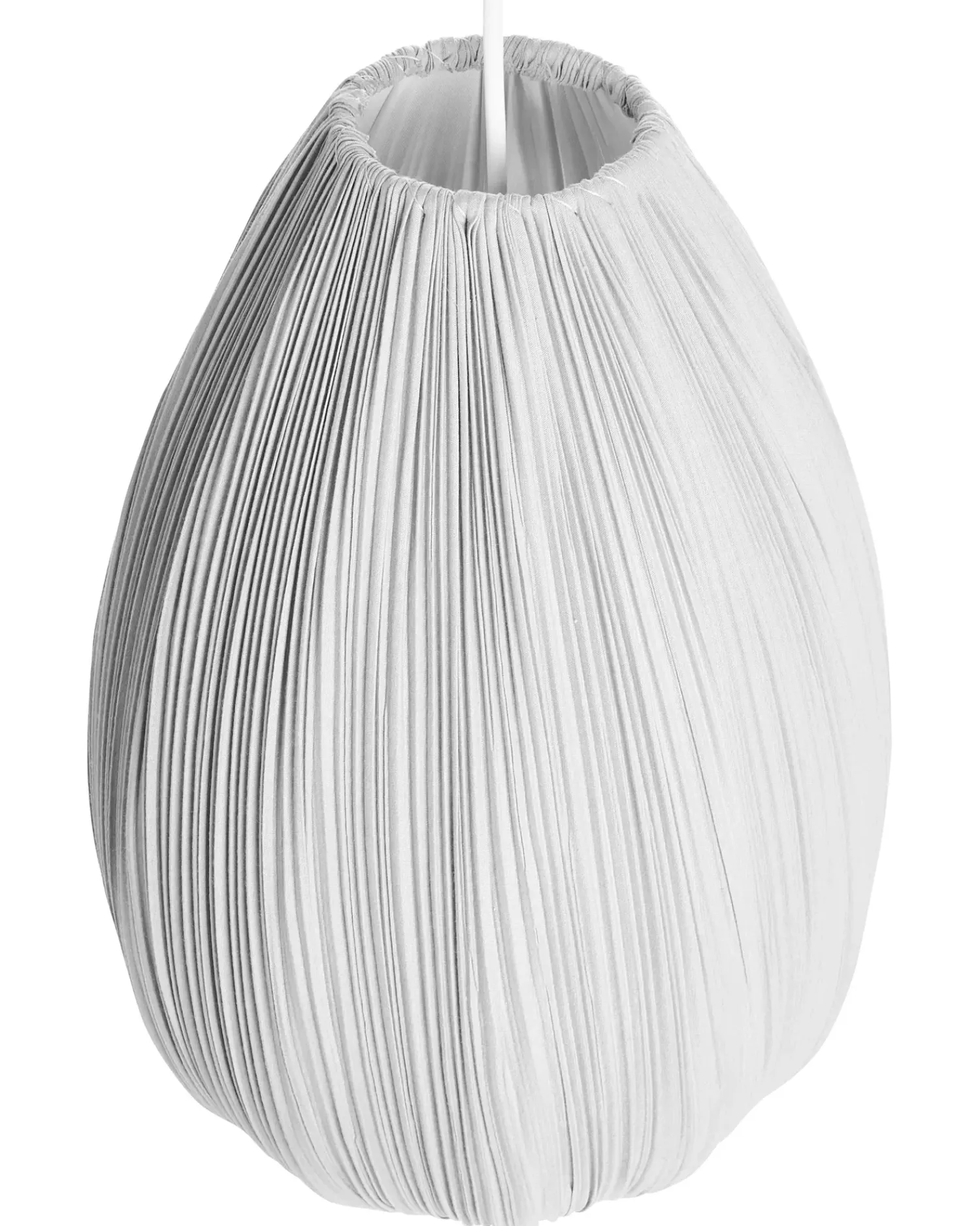 Clearance Beliani Lampadario GERA Tessuto Grigio