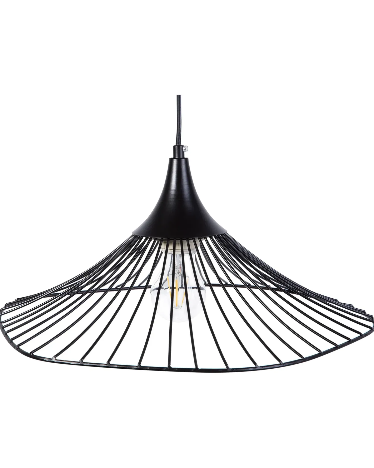Online Beliani Lampadario GIONA Metallo Nero