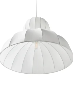 Best Beliani Lampadario GOELETTE Finta seta Bianco