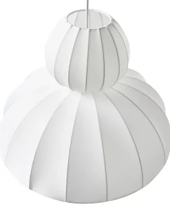 Best Beliani Lampadario GOELETTE Finta seta Bianco