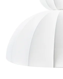 Best Beliani Lampadario GOELETTE Finta seta Bianco