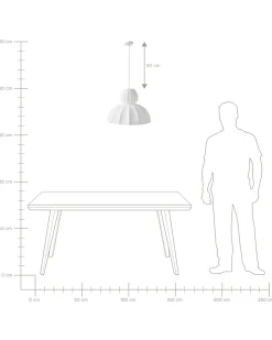 Best Beliani Lampadario GOELETTE Finta seta Bianco