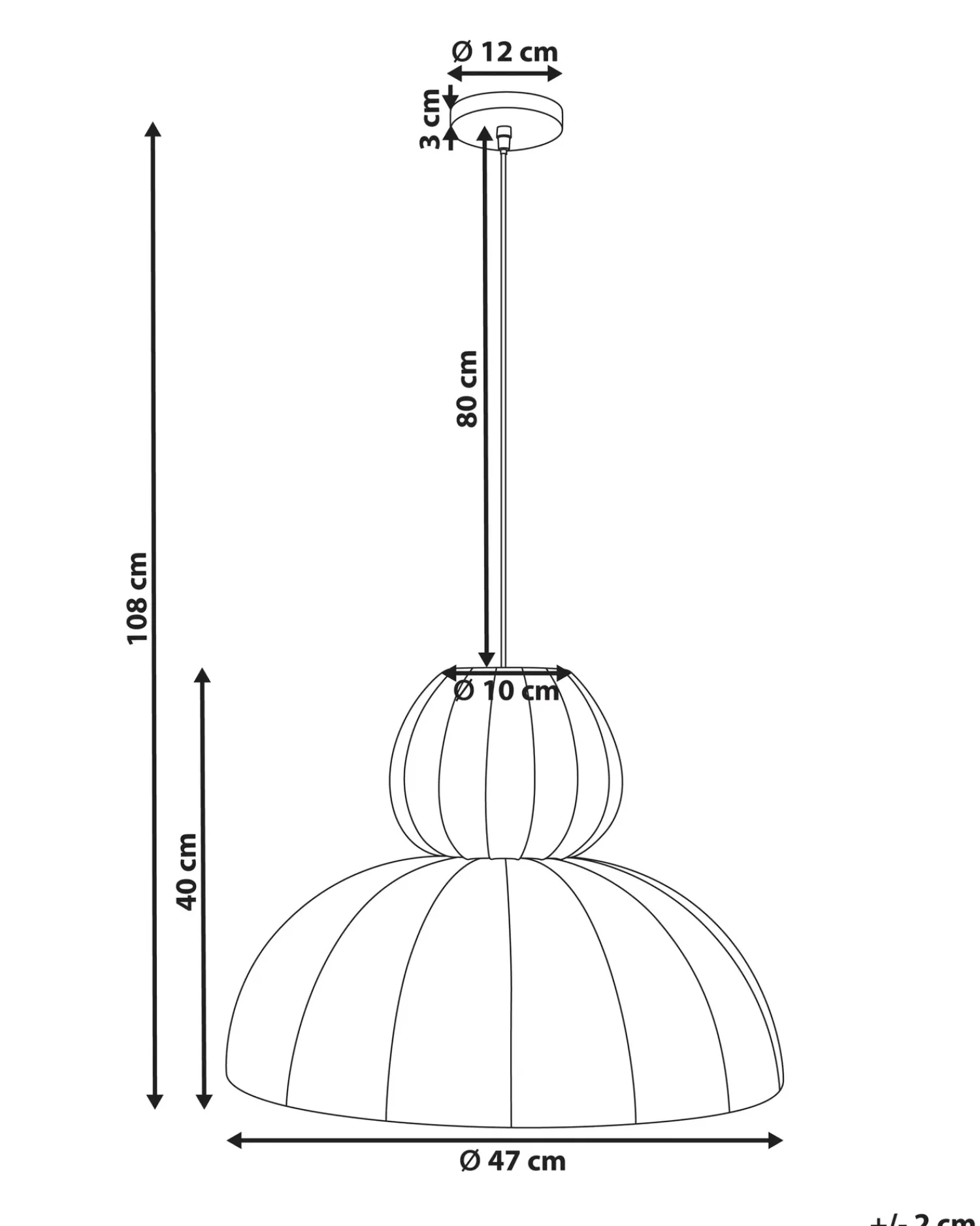 Best Beliani Lampadario GOELETTE Finta seta Bianco