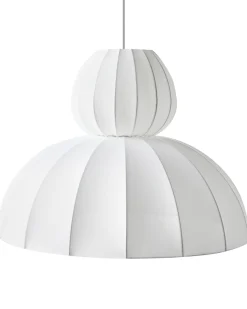 Best Beliani Lampadario GOELETTE Finta seta Bianco