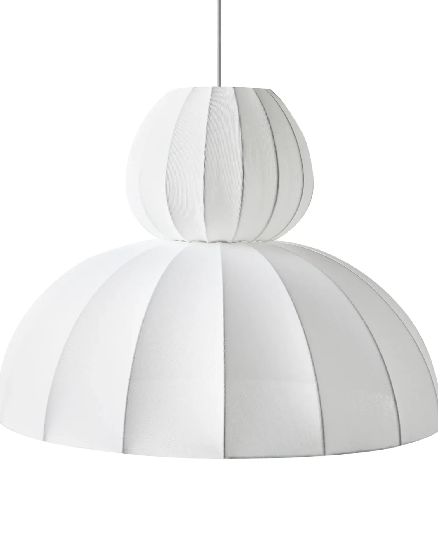 Best Beliani Lampadario GOELETTE Finta seta Bianco