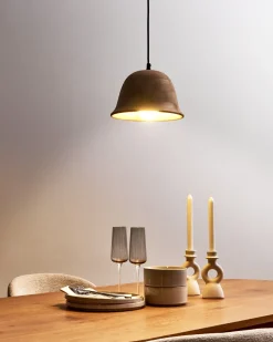 Online Beliani Lampadario GOIKA Legno di mango chiaro Marrone