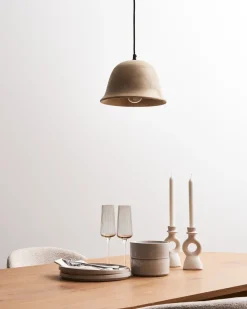 Online Beliani Lampadario GOIKA Legno di mango chiaro Marrone