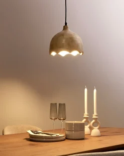 Best Beliani Lampadario GOMATI Legno di mango chiaro Marrone
