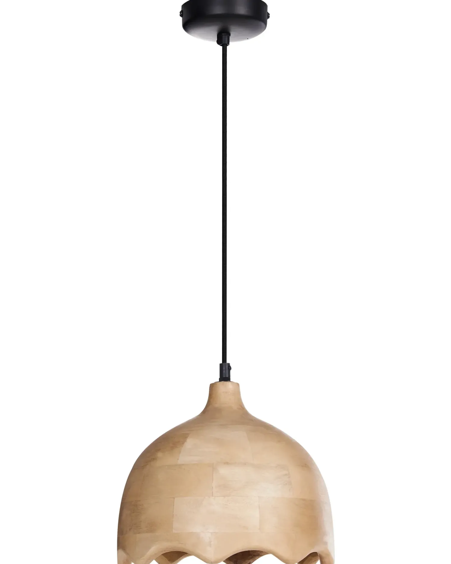 Best Beliani Lampadario GOMATI Legno di mango chiaro Marrone