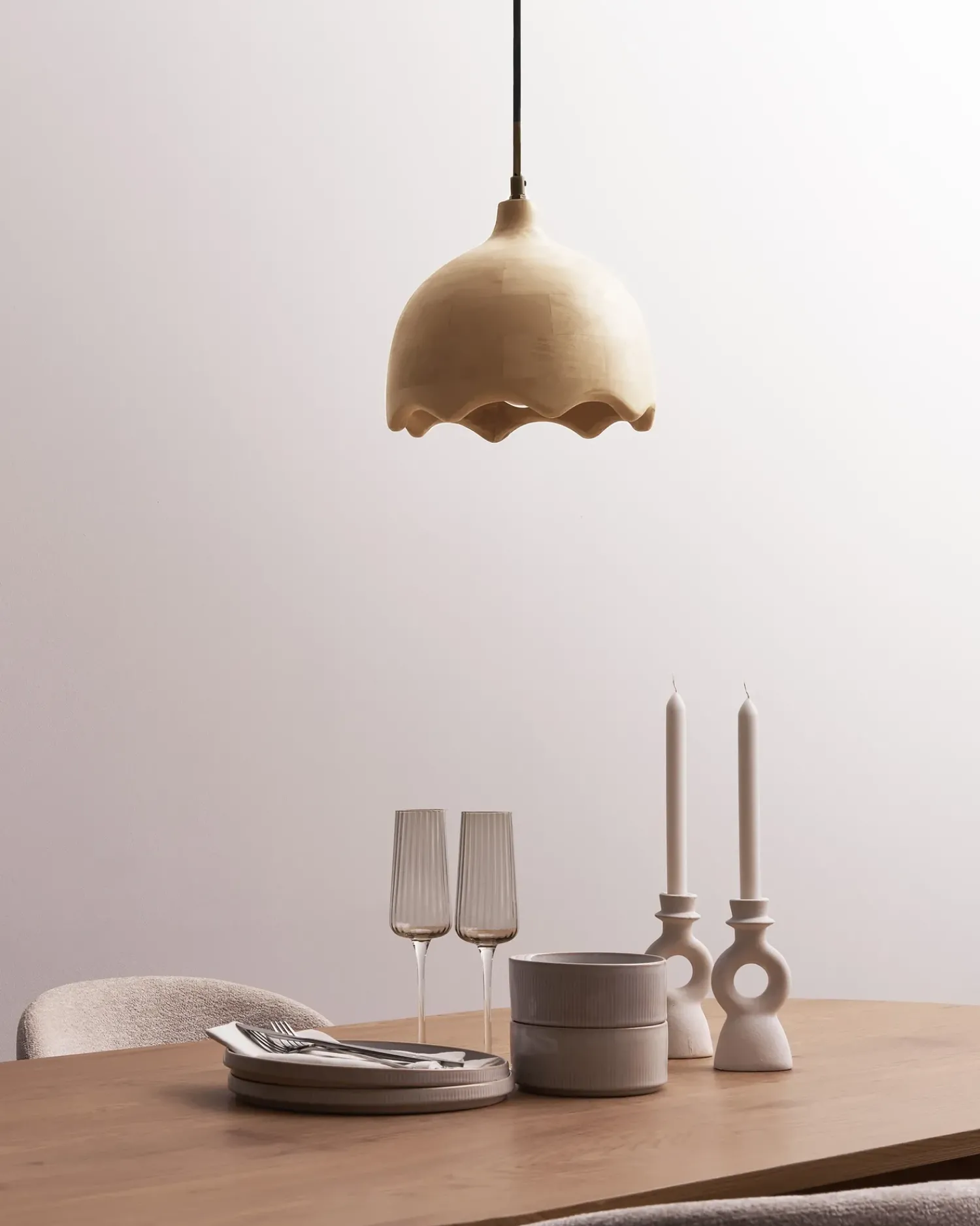 Best Beliani Lampadario GOMATI Legno di mango chiaro Marrone