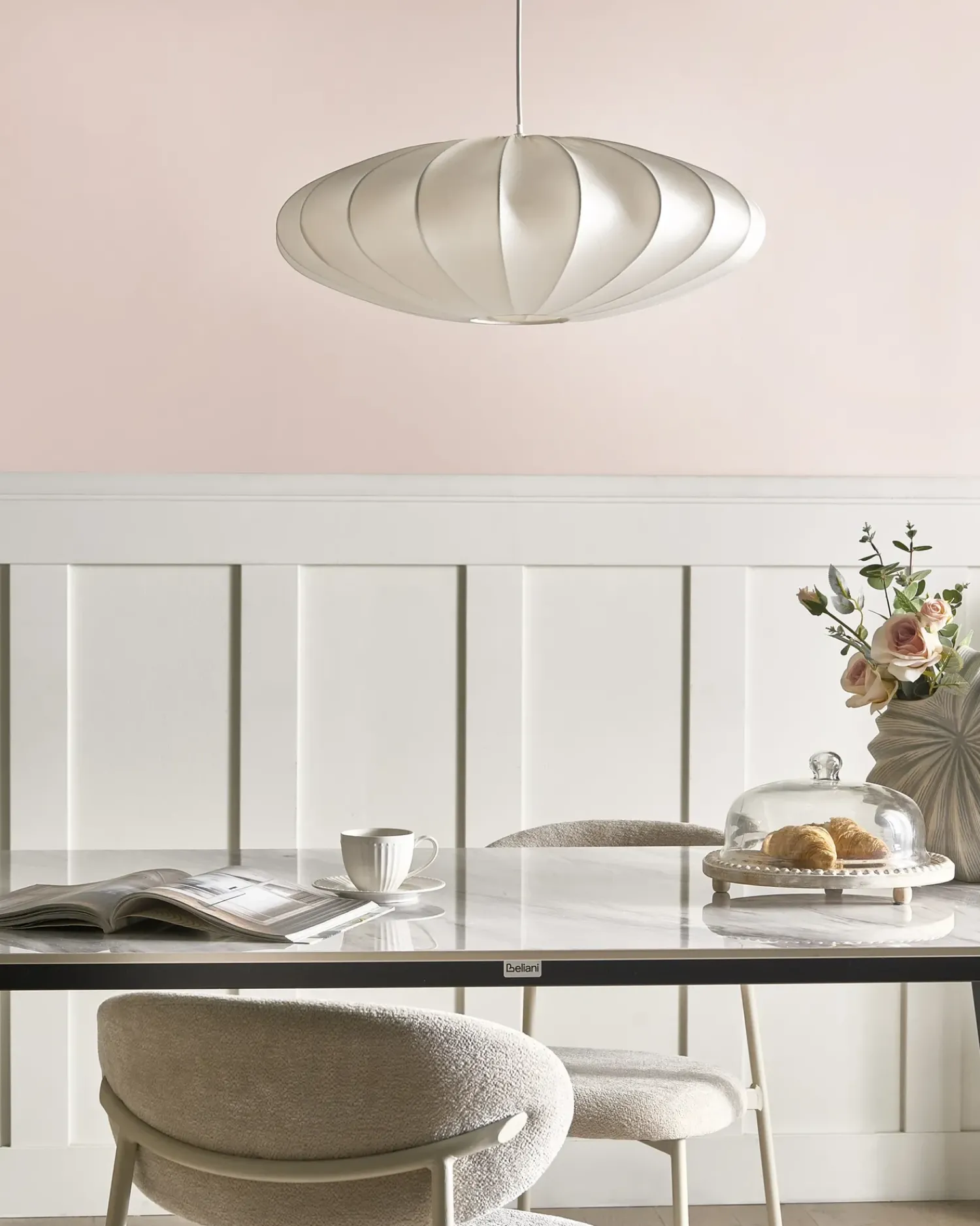 Clearance Beliani Lampadario GUACARA sporco Bianco