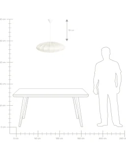 Clearance Beliani Lampadario GUACARA sporco Bianco