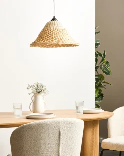 Discount Beliani Lampadario GUAMANI Bambù Naturale Beige Naturale